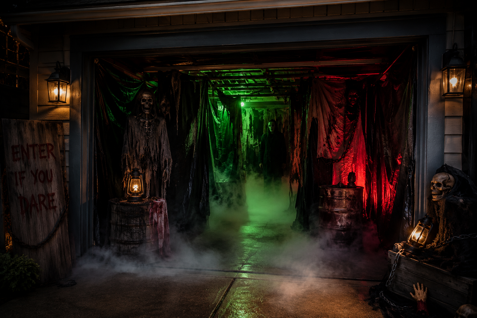 DIY Backyard haunts How to Build a Haunted House in Your Garage or Backyard (The Horror Dome Way)